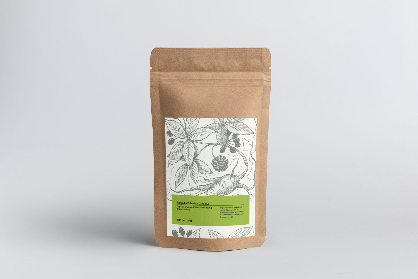 Old Faithful Organic Siberian Ginseng (shredded)